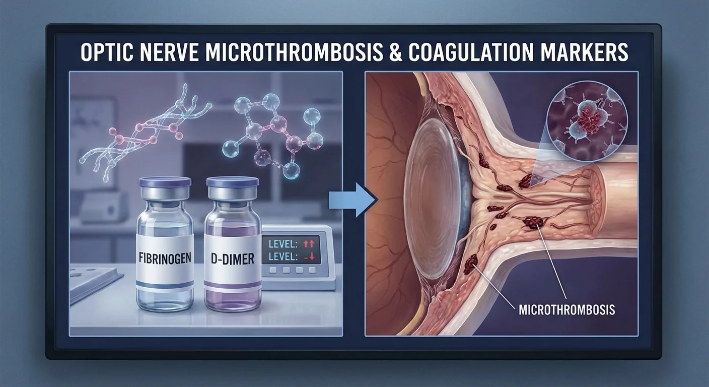 Coagulation markers (fibrinogen and D-dimer) and optic nerve microthrombosis