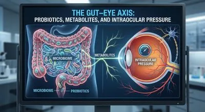 Žarnyno ir akių ašis: Probiotikai, metabolitai ir akispūdis