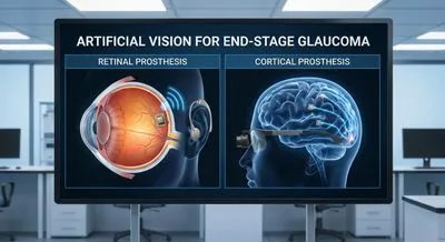 Viziune Artificială pentru Glaucomul în Stadiu Terminal: Proteze Retiniene vs. Corticale