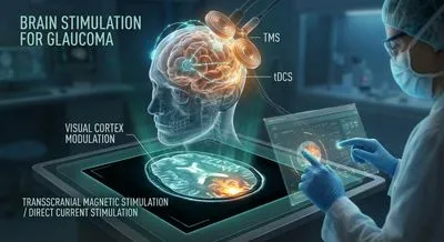 Hirnstimulation bei Glaukom: tDCS, TMS und Modulation des visuellen Kortex