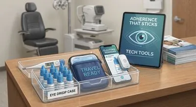 Une observance qui perdure : conservation, voyage et outils technologiques pour les gouttes contre le glaucome