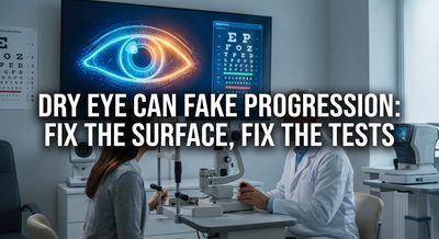 Dry Eye Can Fake Progression: Fix the Surface, Fix the Tests