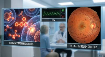 Oxidative Stress Biomarkers, HRV, and Retinal Ganglion Cell Loss