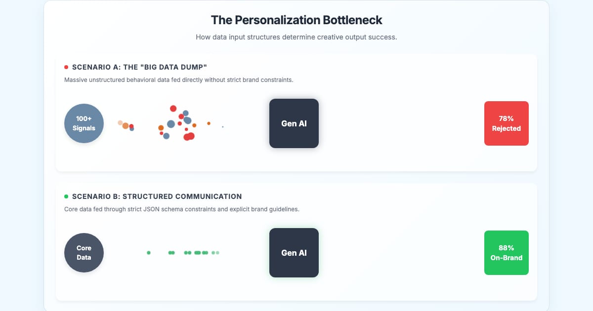 🖼️ Stop Feeding AI Garbage: Why Clear Communication Beats Big Data for Personalized Creatives