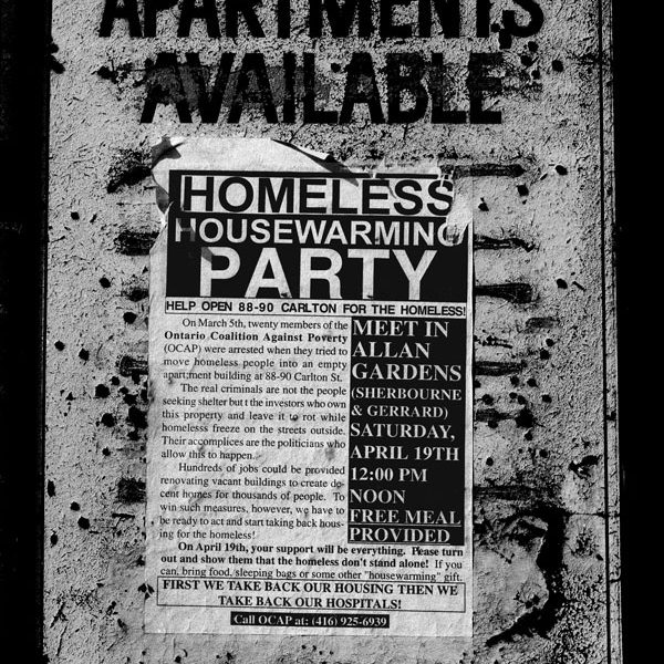 Apartments Available Sign, 88 Carlton Street, Toronto