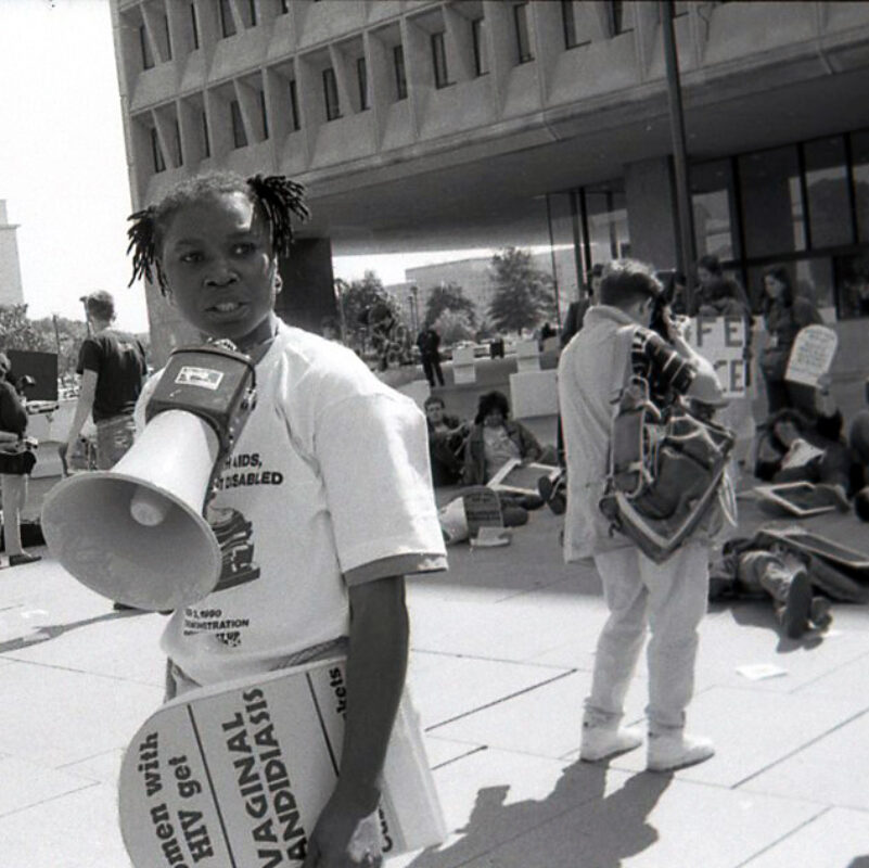 Katrina With Megaphone 1