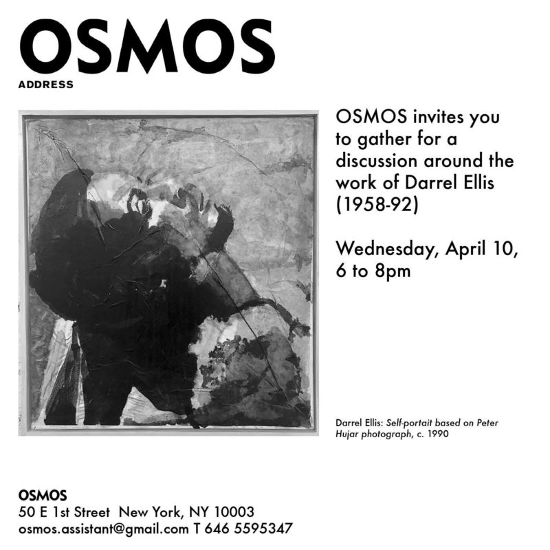 Darrel Ellis: Self-portrait based on Peter Hujar photograph, c.1990