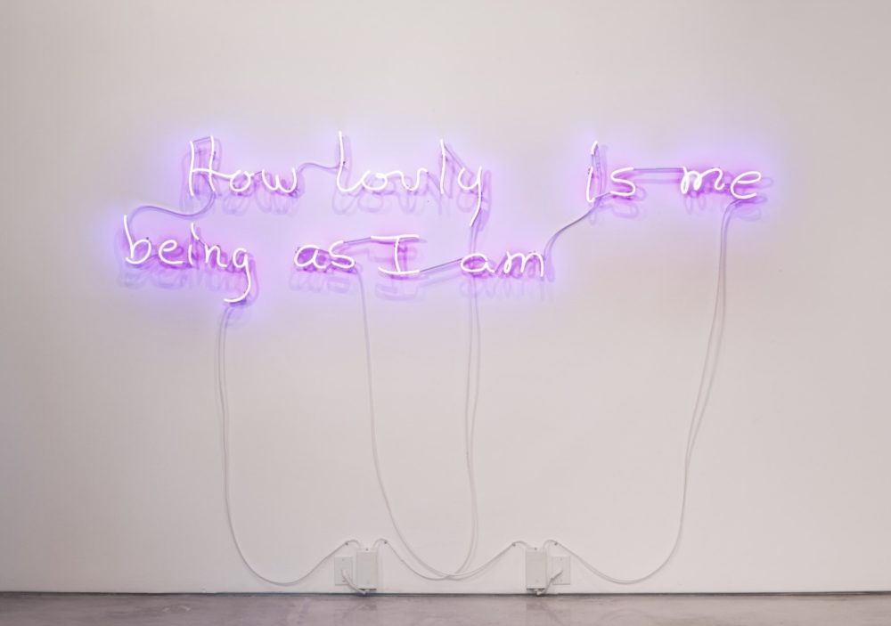 Jacolby Satterwhite, How lovly is me being as I am, 2014. Neon. Courtesy of the artist and Morán Morán, Los Angeles.  © Jacolby Satterwhite