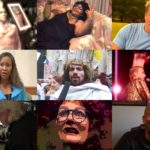 Video stills from participating artists, from top left: Luna Luis Ortiz, Juanita Muhammed, Mark S. King, Southern AIDS Living Quilt, Ray Navarro, Nelson Sullivan, James Wentzy, Carol Leigh aka Scarlot Harlot, and Justin B. Terry-Smith.