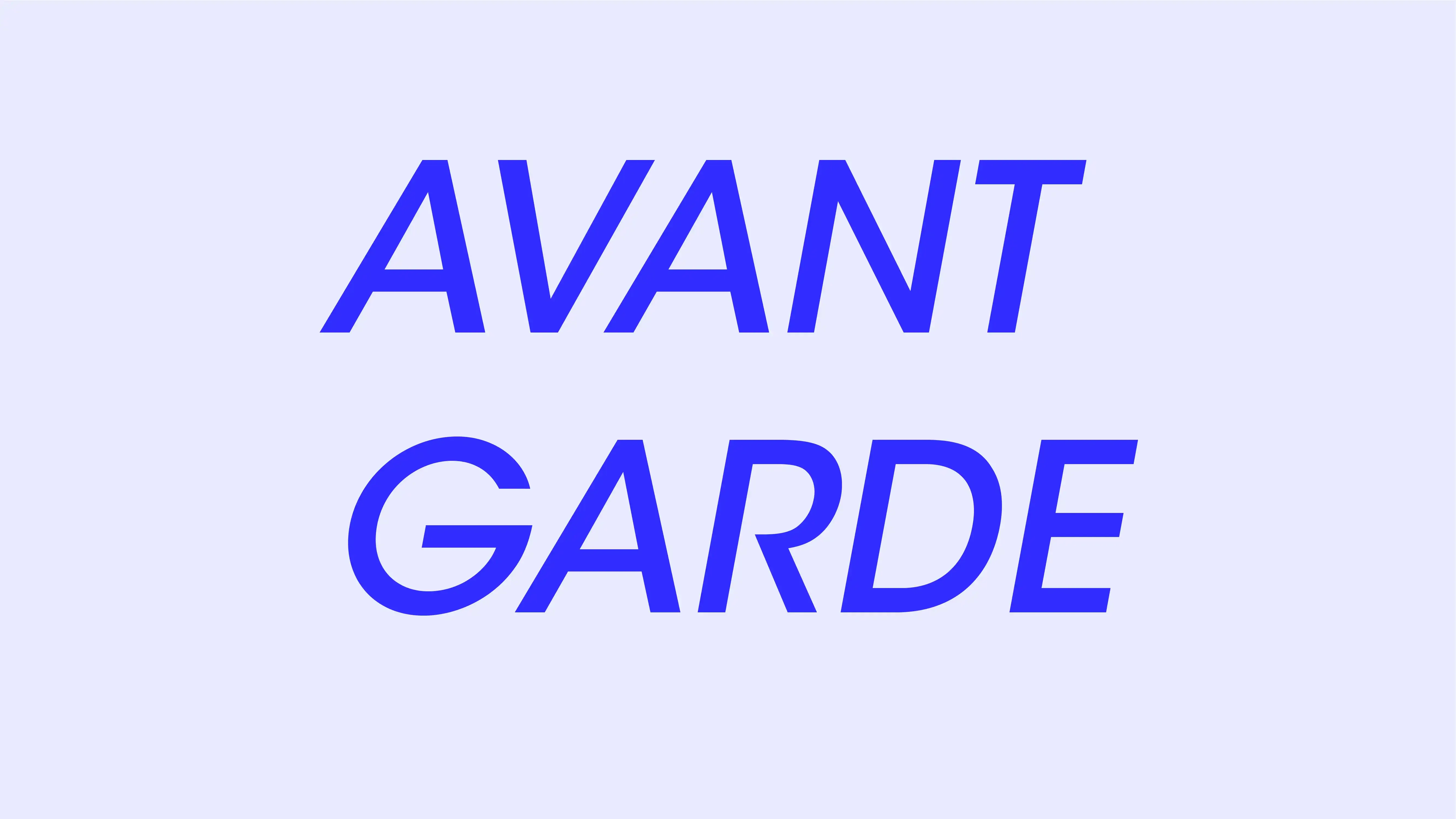 font avant garde