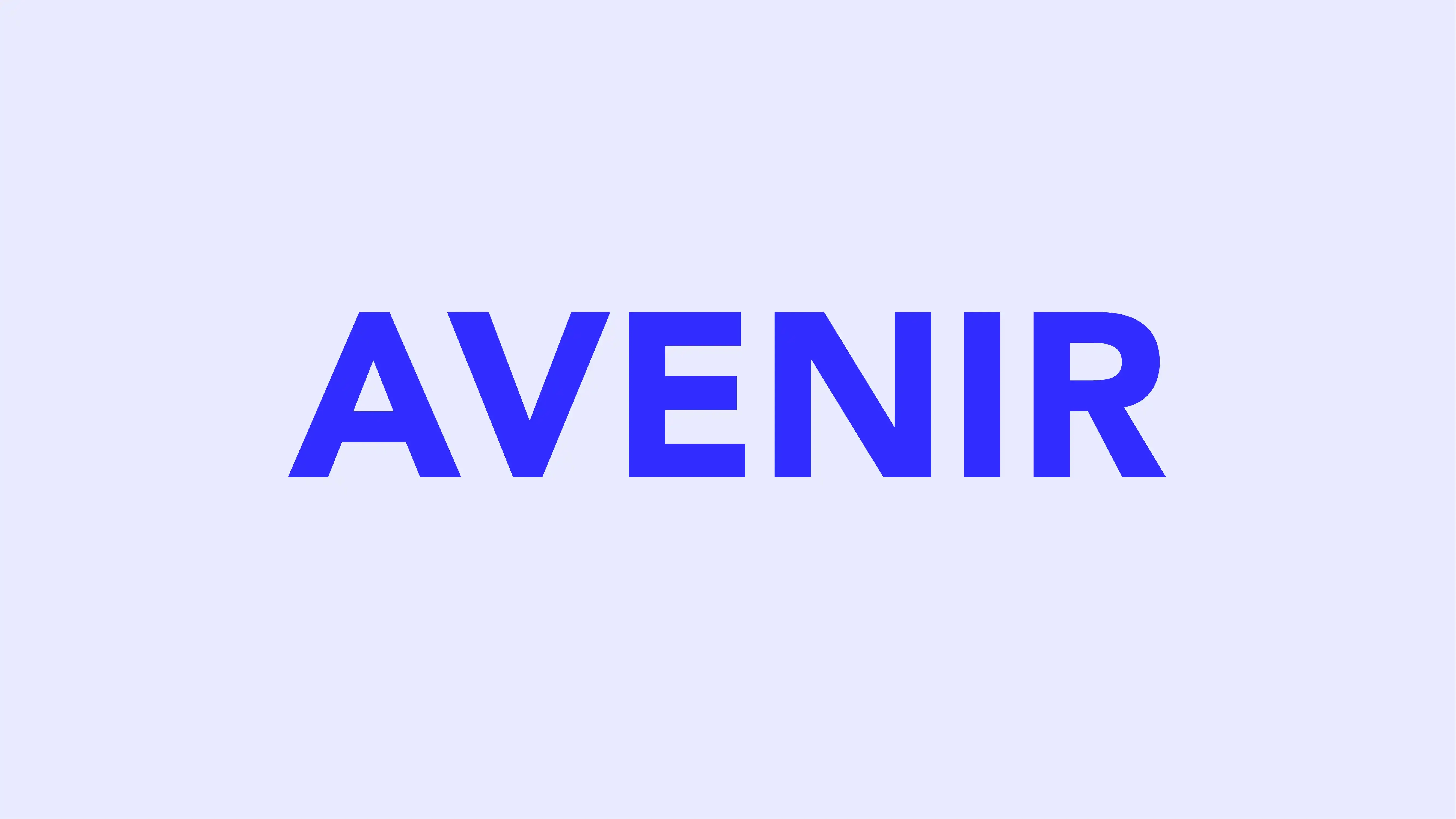 font avenir