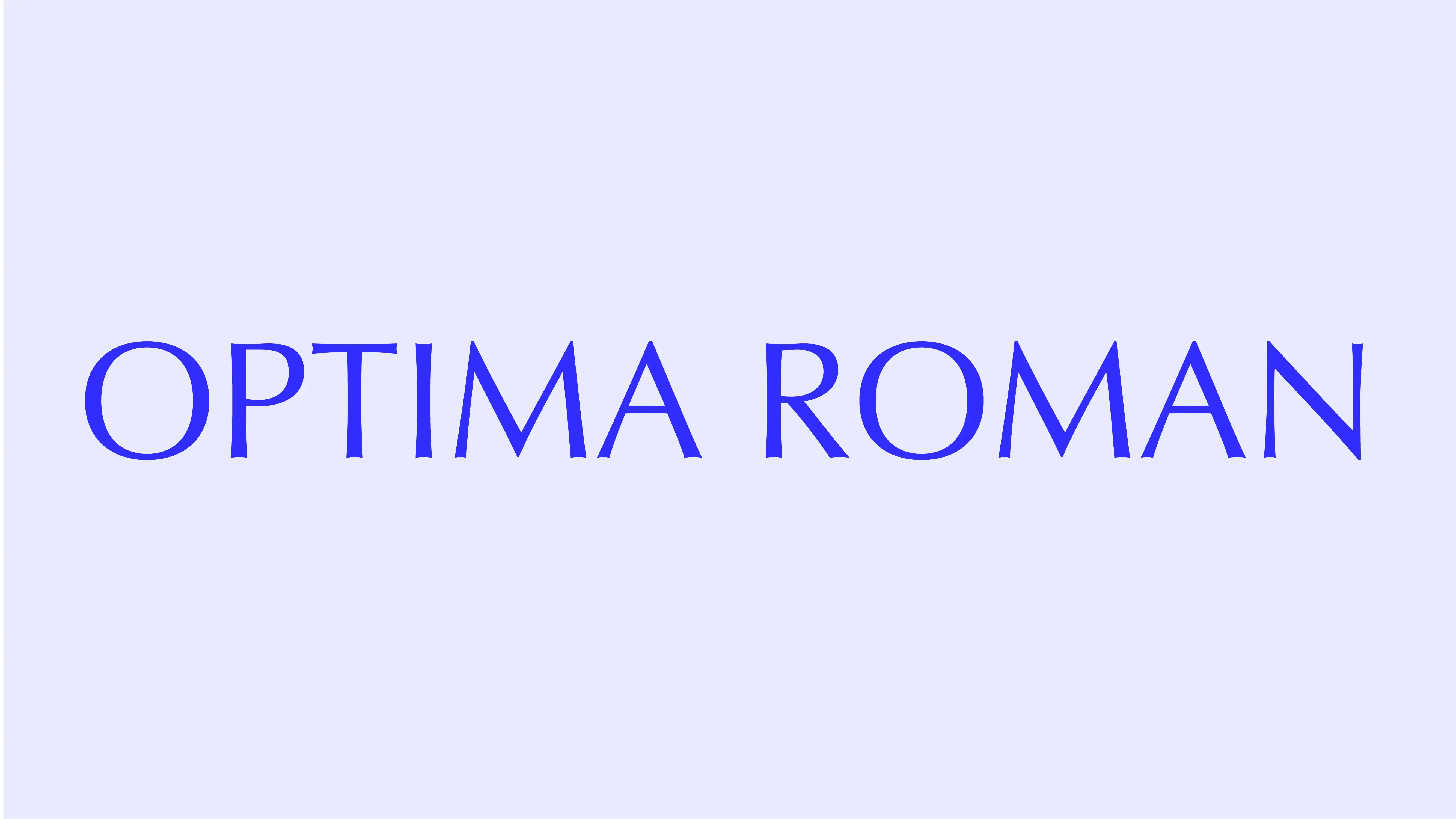 font optima roman