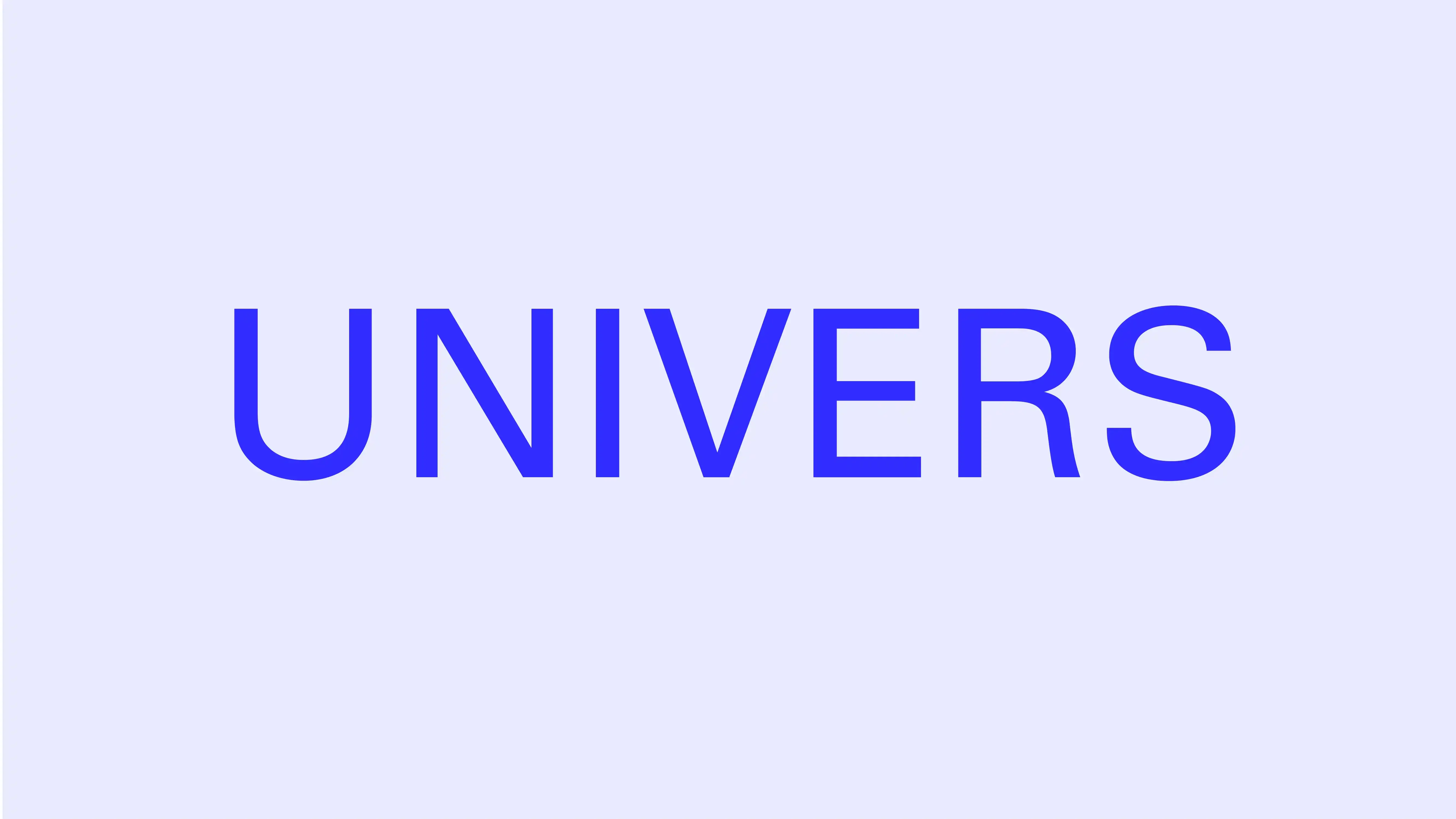 font univers