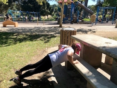 30-minute workout at the park playground