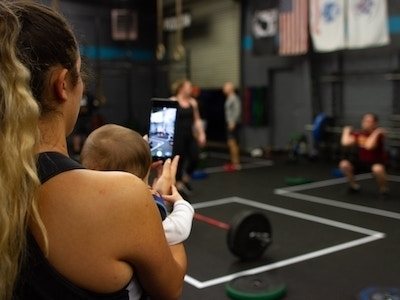 Online personal training mom