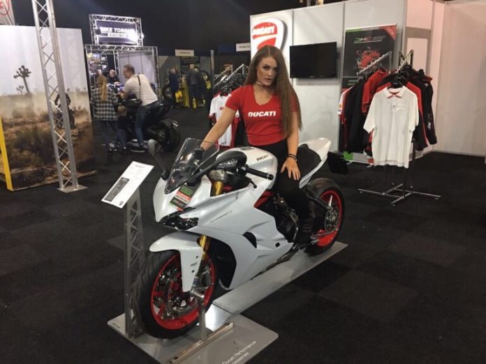 Ducati Manchester Promotional Models At The Manchester Motorcycle Show 2017