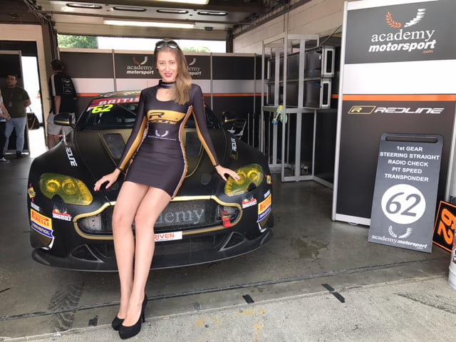 Grid Girl With Academy Motorsport At Brands Hatch For British Gt On 6th August 2017