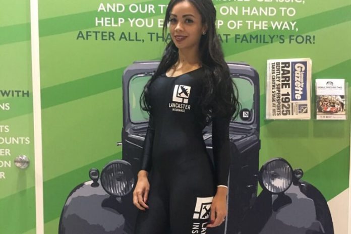 Promo Model With Lancaster Insurance At Nec Birmingham On 10/12th Nov 2017