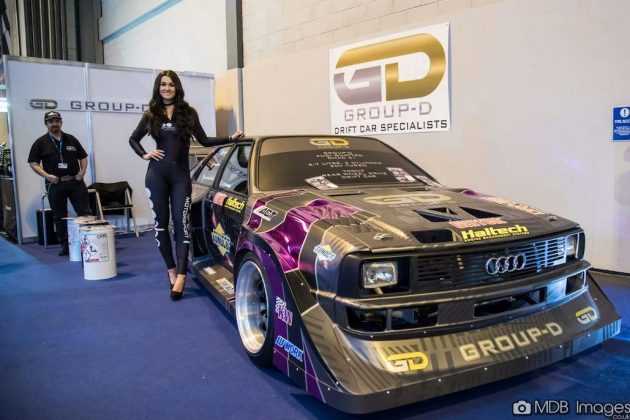Promotional Model With Obp Motorsport At Autosport International 2017 In Birmingham Nec