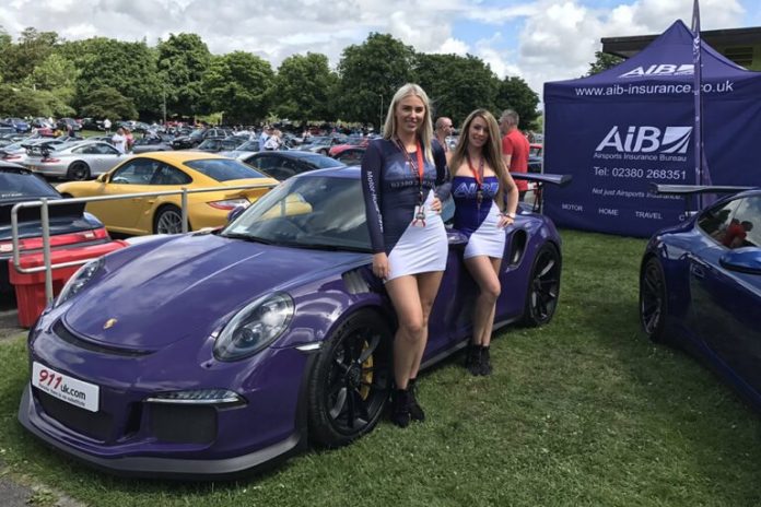 Promotional Models With Aib Insurance At Simply Porsche In Beaulieu On Sunday 4th June 2017