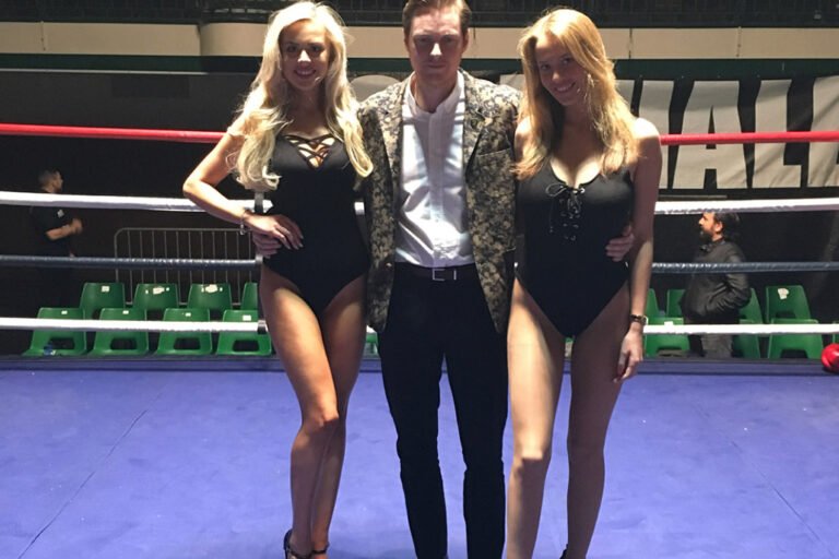Ring Girl With Fight City Gym At York Hall On 21st March 2018