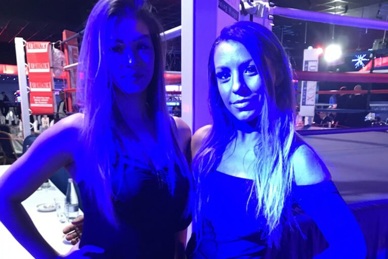 Ring Girls at Private Boxing Event in Butlins, Bognor Regis on 30th November 2017