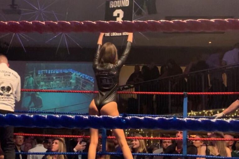 Ring Girls With Iba Boxing In Leigh-on-sea, Essex On 29th November 2019
