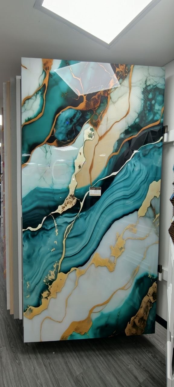 UV Marble & Bamboo Charcoal Board (8ft x 4ft) design 1