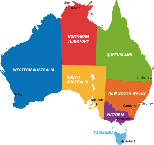 Infographic: Map of the English Courses in Australia