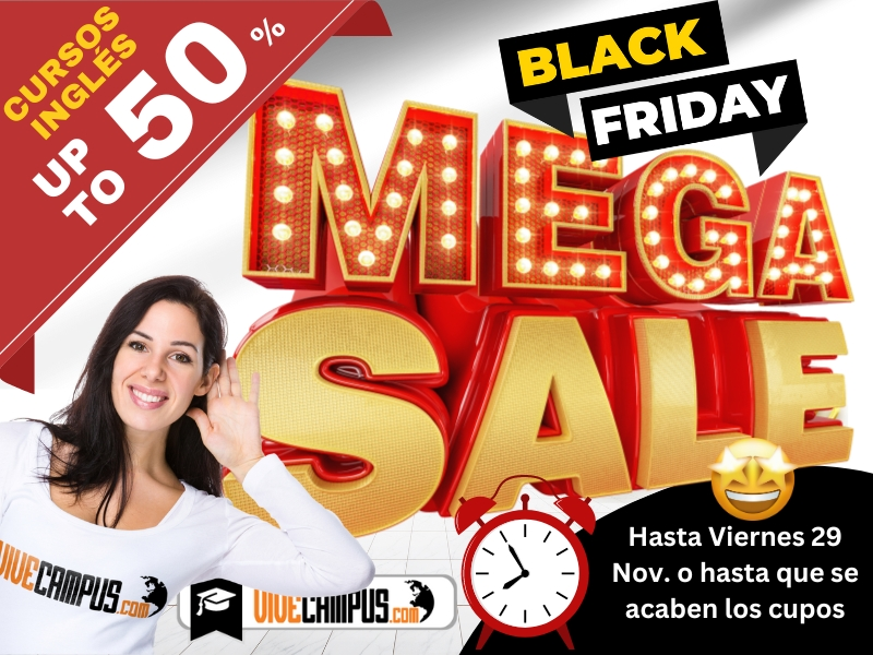 Promocion Black Friday Cursos de inglés en el extranjero