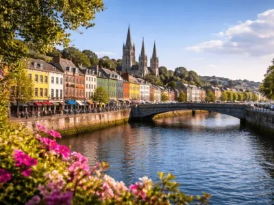 Vista de la ciudad de Cork, Irlanda