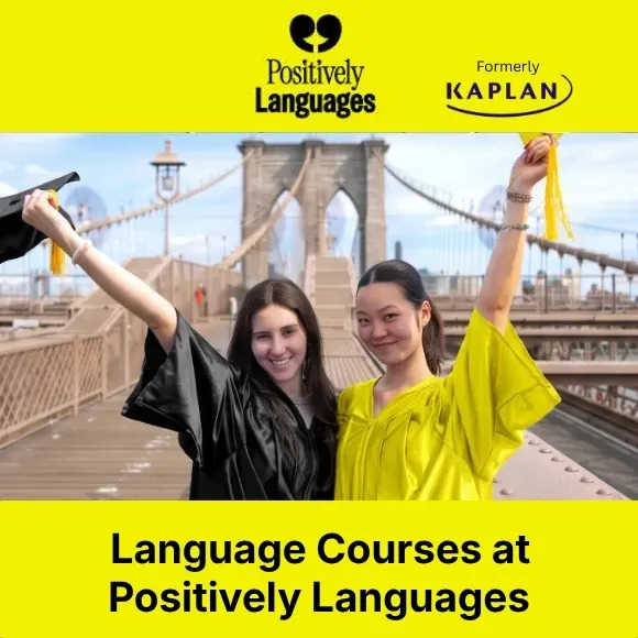 Studenti in una scuola Positively Languages, prima Kaplan International Languages