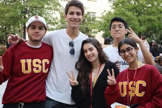 Estudiantes internacionales del programa de inglés de USC