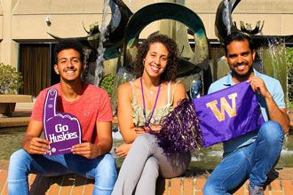 International students from the business diploma program of the University of Washington