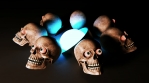 Freaky disco skulls