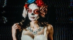 Candy Skull Mexico Dead Skeleton Festival Celebration Woman Make-Up