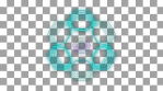 Glowing 3D geometric looping hexagons