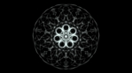 KALEIDOSCOPIC LOOP - black n white 15