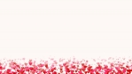 Seamless loop background with pink and red colored confetti hearts for valentine time or mothers day.