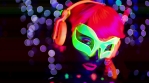 glow glitch sexy woman uv fluorescent neon