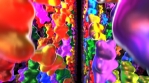 Seamless animation of dancing gummy bears