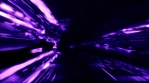 Neon Light SciFi Tunnel Fast Loop - Purple