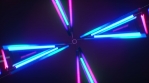 Looping futuristic neon glowing blinking light object