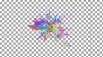 Splatter Ball Fluid FireWorks Alpha Loop 01