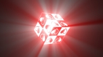 4 Hearts Cube white and red with volumetric lights