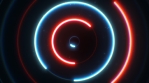 Abstract Neon Circles Background Animation Loop