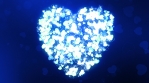 Glittering Wedding Hearts Blue