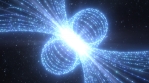 Beautiful Magnetic Force Field Lines of Quasar Energy Star in Space