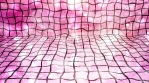 Warped Pink Tiles with Bright Falling Particles