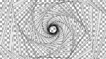 Monochrome Geo Spiral 01-2